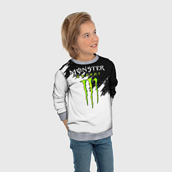 Свитшот детский MONSTER ENERGY, цвет: 3D-меланж — фото 2