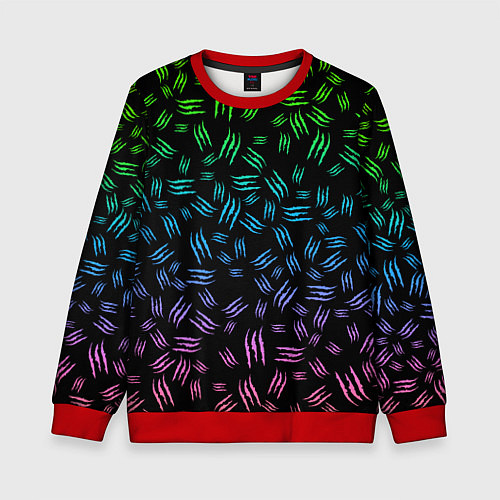 Детский свитшот PATTERN MONSTER ENERGY Z / 3D-Красный – фото 1