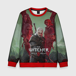Свитшот детский The Witcher 5-летие, цвет: 3D-красный