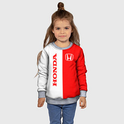 Свитшот детский HONDA, цвет: 3D-меланж — фото 2