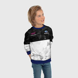 Свитшот детский SUBARU WRX STI спина Z, цвет: 3D-синий — фото 2