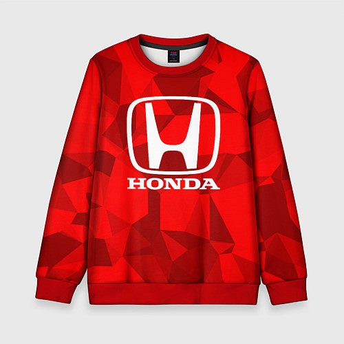 Детский свитшот HONDA / 3D-Красный – фото 1