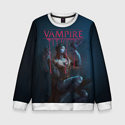 Свитшот детский Vampire: The Masquerade, цвет: 3D-белый