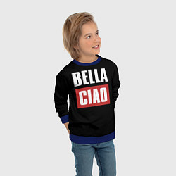 Свитшот детский Bella Ciao, цвет: 3D-синий — фото 2