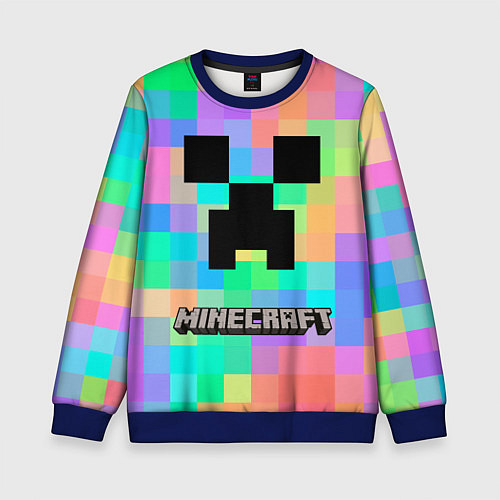 Детский свитшот Minecraft / 3D-Синий – фото 1
