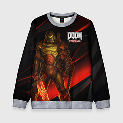Свитшот детский DOOM ETERNAL, цвет: 3D-меланж