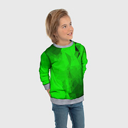 Свитшот детский GREEN, цвет: 3D-меланж — фото 2