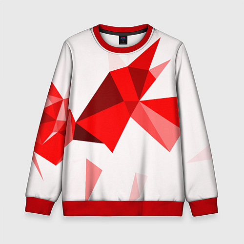 Детский свитшот GEOMETRY RED / 3D-Красный – фото 1