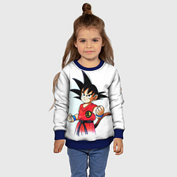 Свитшот детский Гоку, цвет: 3D-синий — фото 2