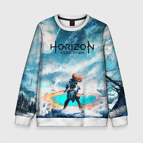 Детский свитшот HORIZON ZERO DAWN / 3D-Белый – фото 1
