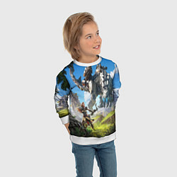 Свитшот детский HORIZON ZERO DAWN, цвет: 3D-белый — фото 2