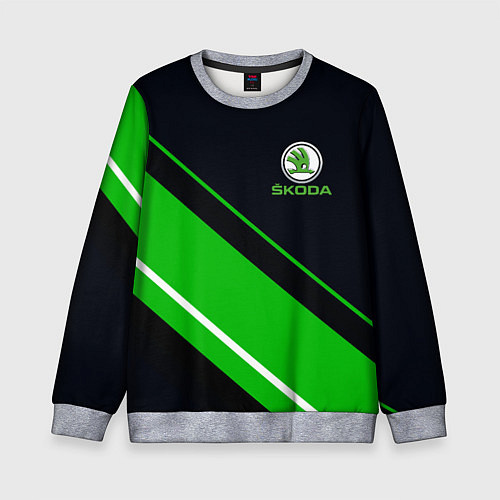 Детский свитшот SKODA / 3D-Меланж – фото 1