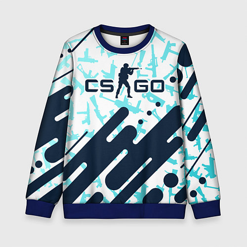 Детский свитшот CS GO КС ГО / 3D-Синий – фото 1