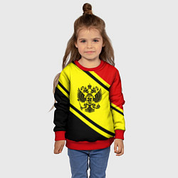 Свитшот детский Россия, цвет: 3D-красный — фото 2