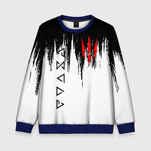 Детский свитшот The Witcher / 3D-Синий – фото 1