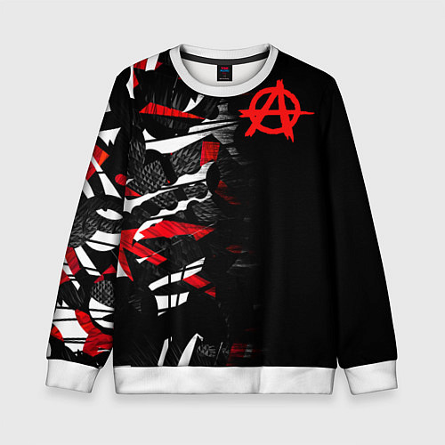 Детский свитшот Анархия / 3D-Белый – фото 1