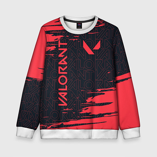 Детский свитшот VALORANT ВАЛОРАНТ / 3D-Белый – фото 1