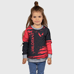 Свитшот детский VALORANT ВАЛОРАНТ, цвет: 3D-меланж — фото 2