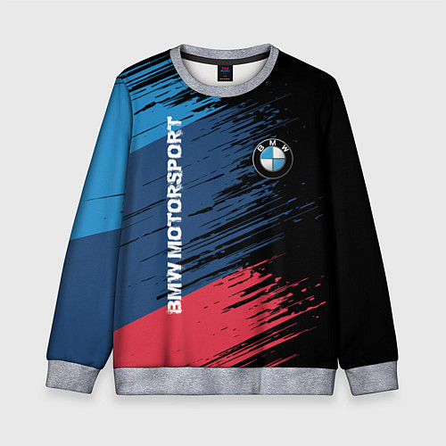 Детский свитшот BMW MOTORSPORT / 3D-Меланж – фото 1