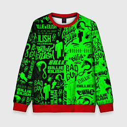 Свитшот детский BILLIE EILISH БИЛЛИ АЙЛИШ, цвет: 3D-красный