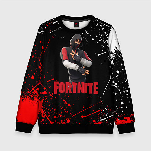 Детский свитшот FORTNITE x IKONIK / 3D-Черный – фото 1