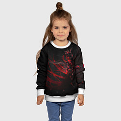 Свитшот детский DIGITAL 3D, цвет: 3D-белый — фото 2