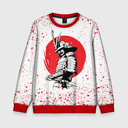 Детский свитшот Самурай в каплях крови Z