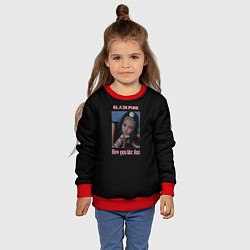 Свитшот детский BLACKPINK - Jennie, цвет: 3D-красный — фото 2