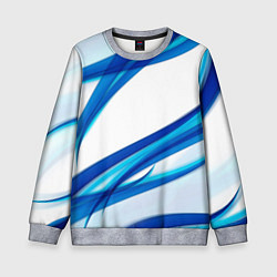 Свитшот детский STRIPES BLUE, цвет: 3D-меланж