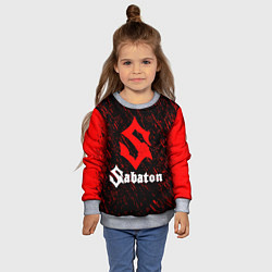 Свитшот детский Sabaton, цвет: 3D-меланж — фото 2