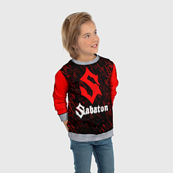 Свитшот детский Sabaton, цвет: 3D-меланж — фото 2
