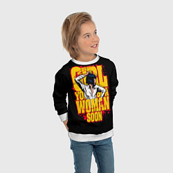 Свитшот детский Криминальное чтиво, цвет: 3D-белый — фото 2