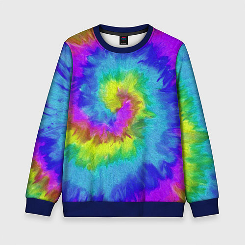 Детский свитшот ХИППИ / 3D-Синий – фото 1