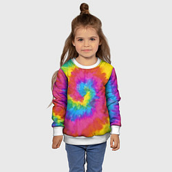 Свитшот детский ХИППИ, цвет: 3D-белый — фото 2