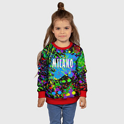 Свитшот детский Milano - abstraction - Italy, цвет: 3D-красный — фото 2