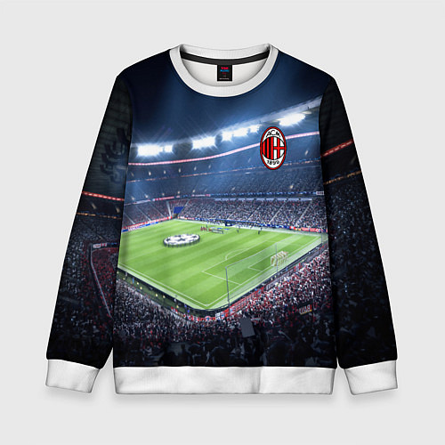 Детский свитшот FC MILAN / 3D-Белый – фото 1