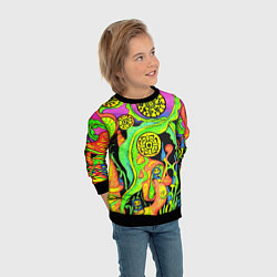 Свитшот детский КИСЛОТА КИСЛОТНЫЙ, цвет: 3D-черный — фото 2