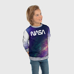 Свитшот детский NASA НАСА, цвет: 3D-меланж — фото 2