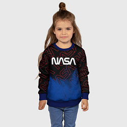 Свитшот детский NASA НАСА, цвет: 3D-синий — фото 2