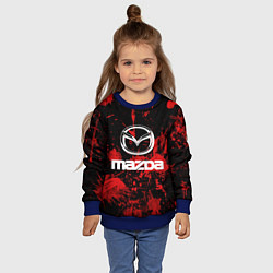 Свитшот детский Мазда, цвет: 3D-синий — фото 2