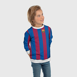 Свитшот детский FC Barcelona 2021, цвет: 3D-белый — фото 2