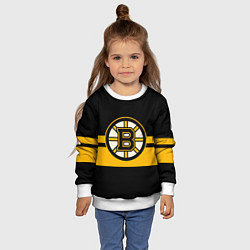 Свитшот детский BOSTON BRUINS NHL, цвет: 3D-белый — фото 2