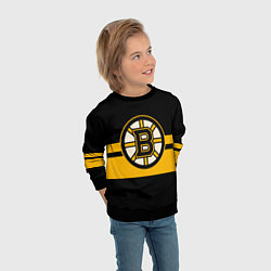 Свитшот детский BOSTON BRUINS NHL, цвет: 3D-черный — фото 2