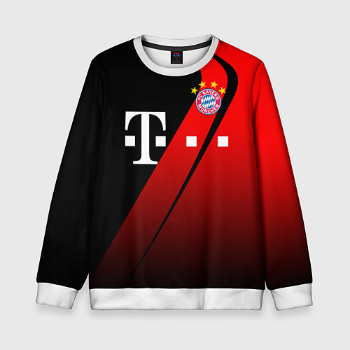 Детский свитшот FC Bayern Munchen Форма / 3D-Белый – фото 1