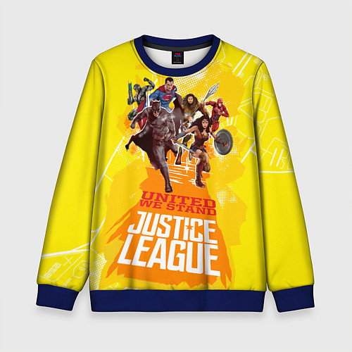 Детский свитшот Justice League / 3D-Синий – фото 1