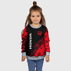 Свитшот детский HONDA ХОНДА, цвет: 3D-меланж — фото 2