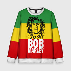 Свитшот детский Bob Marley, цвет: 3D-белый