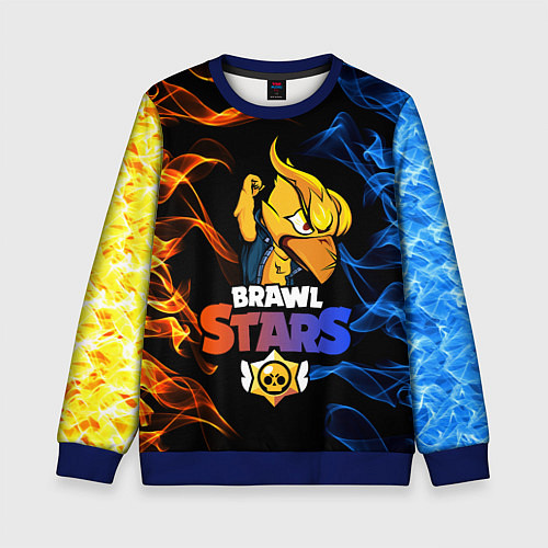 Детский свитшот BRAWL STARS PHOENIX CROW / 3D-Синий – фото 1