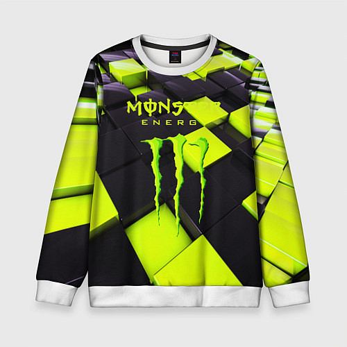 Детский свитшот MONSTER ENERGY / 3D-Белый – фото 1