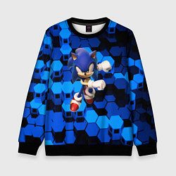 Свитшот детский Sonic, цвет: 3D-черный